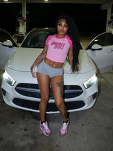 Deadly Doll Baby Tee: Pink