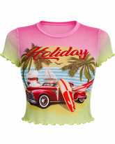 Paradise Postcard Top