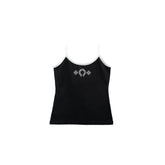 Horseshoe Chrome Cami: Black