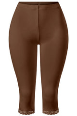 Lace Affair Capri: Brown