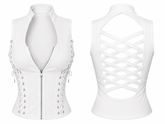 Double Crossed Top: Off White