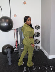 Extendo Stacked Jogger Set (Olive)