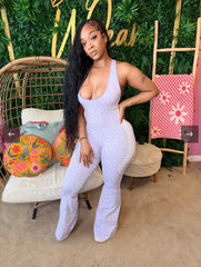 Cheetah Girl Playsuit:Lavender