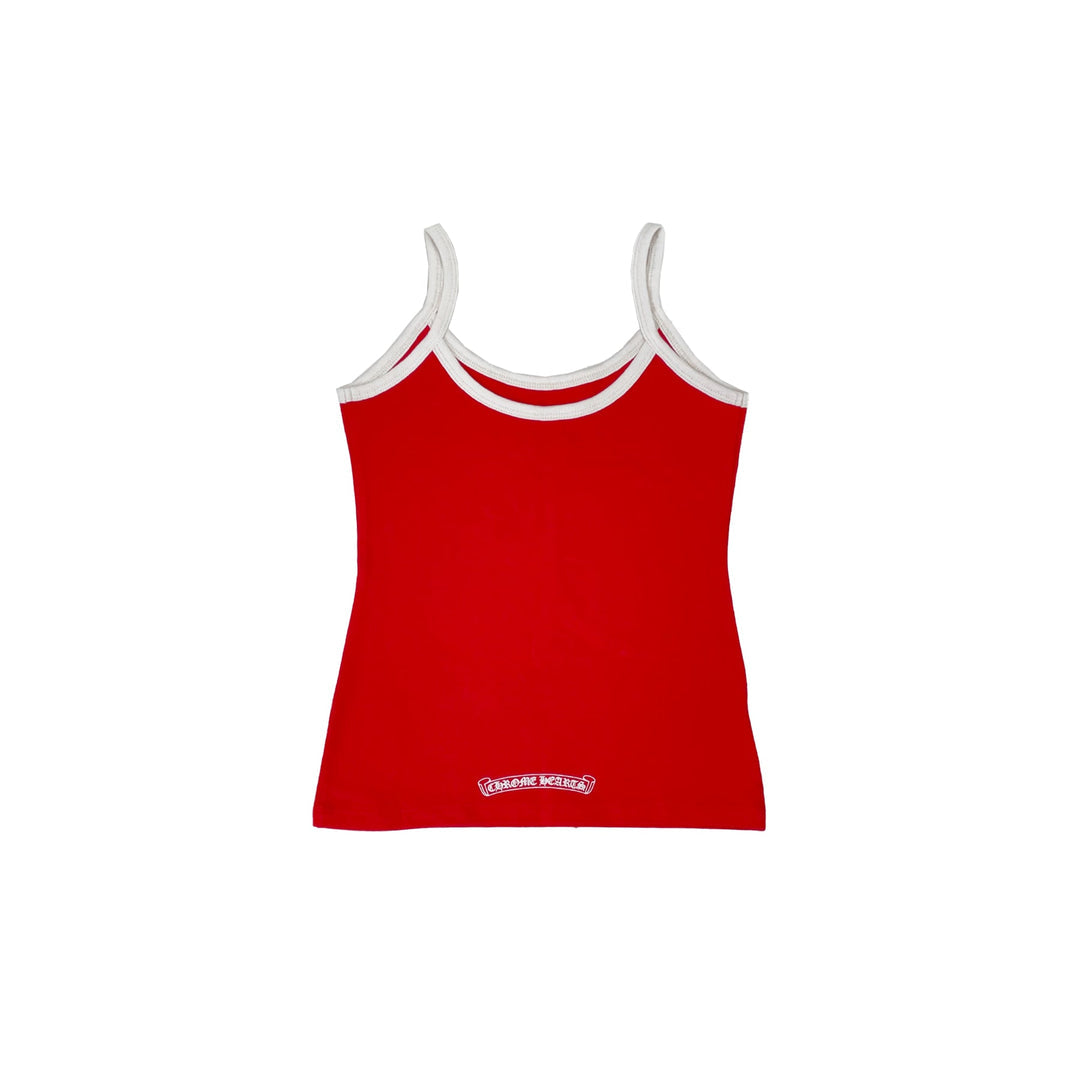 Horseshoe Chrome Cami: Red