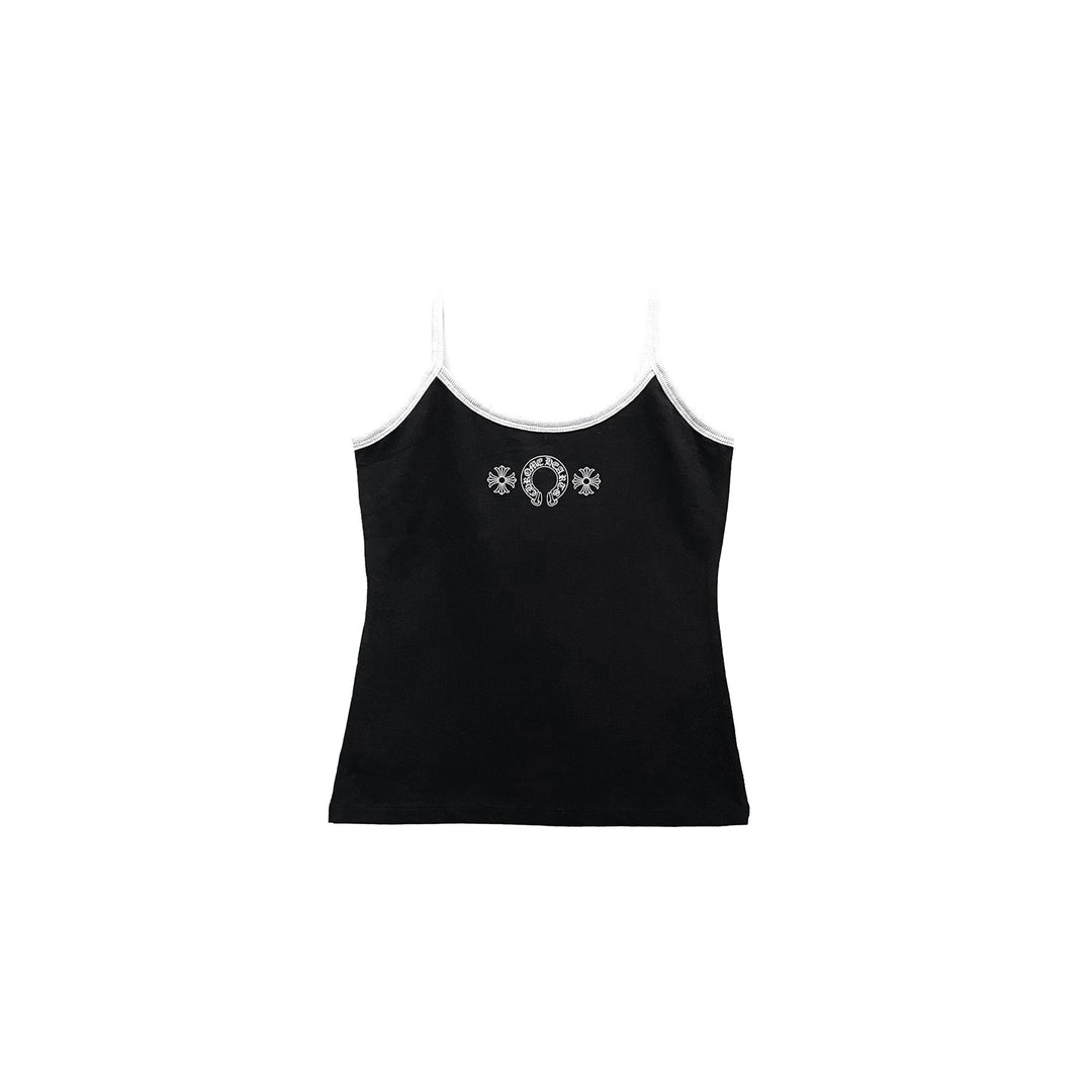Horseshoe Chrome Cami: Black