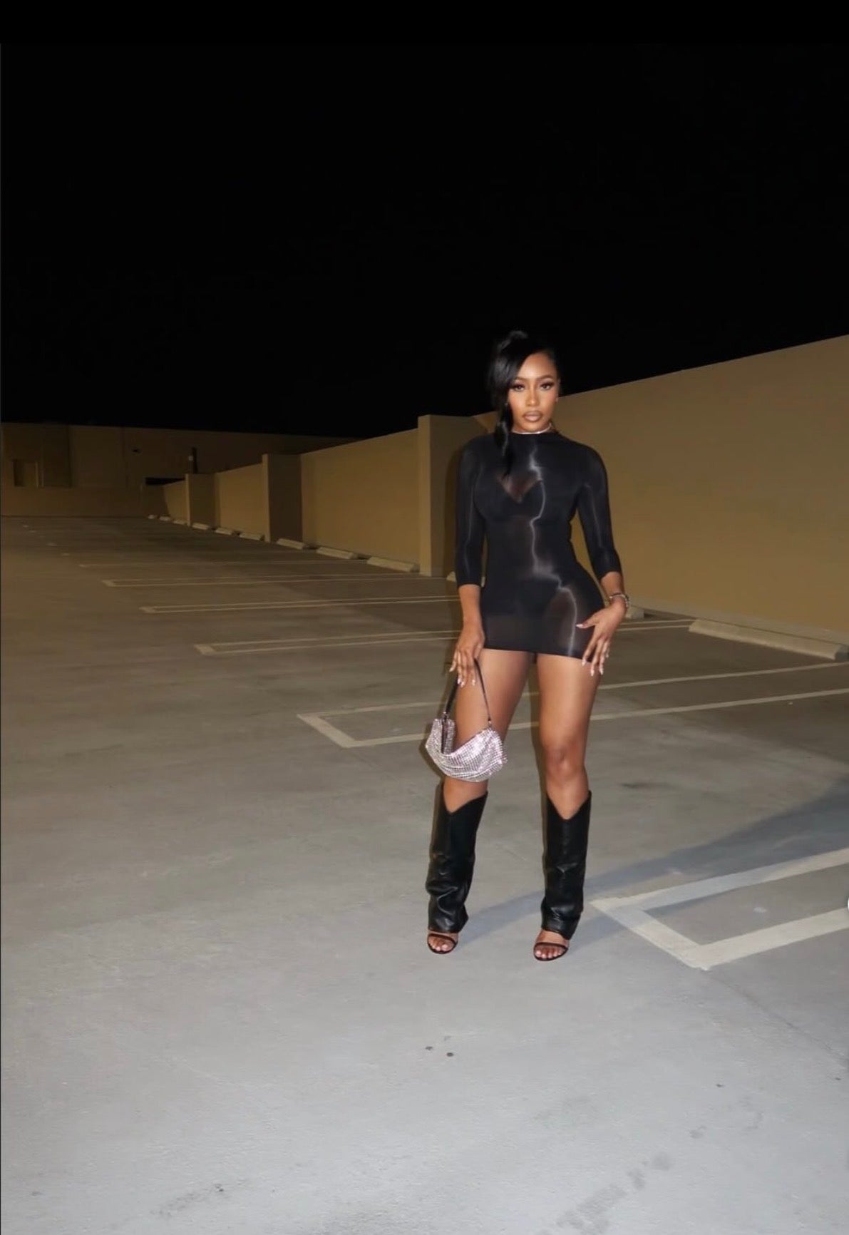 High Voltage Dress: Black