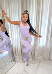 Cheetah Girl Playsuit:Lavender