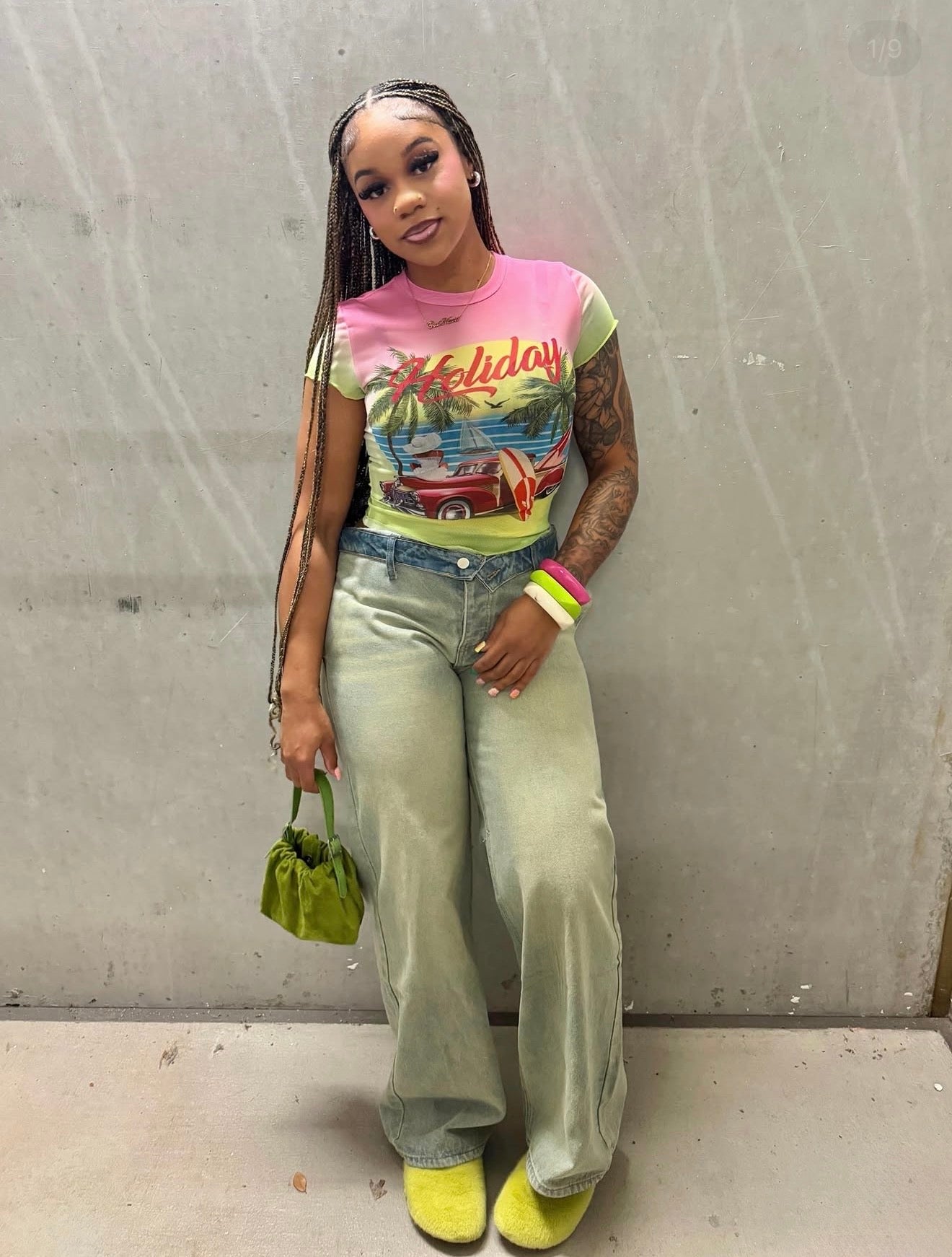 Paradise Postcard Top