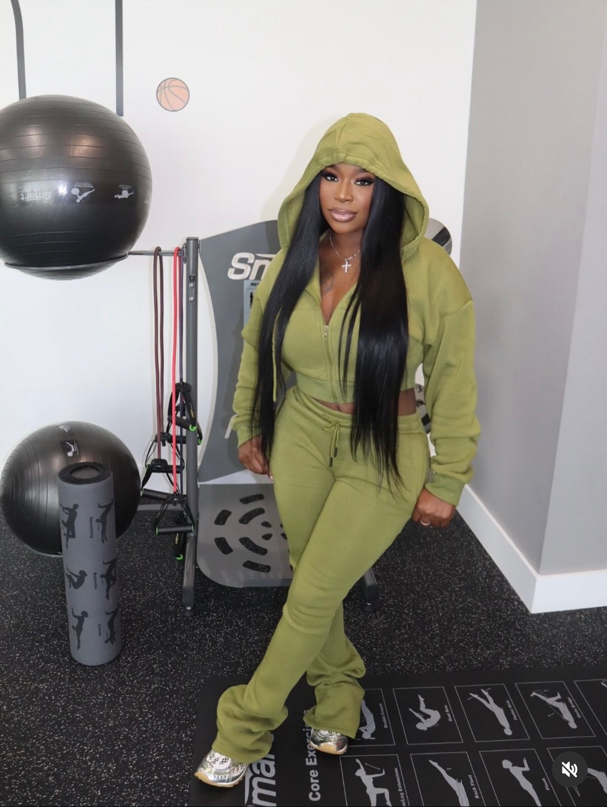 Extendo Stacked Jogger Set (Olive)