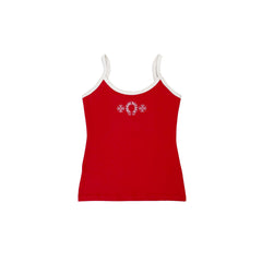 Horseshoe Chrome Cami: Red
