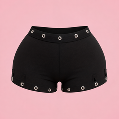 Chrome Rivet Micro Shorts