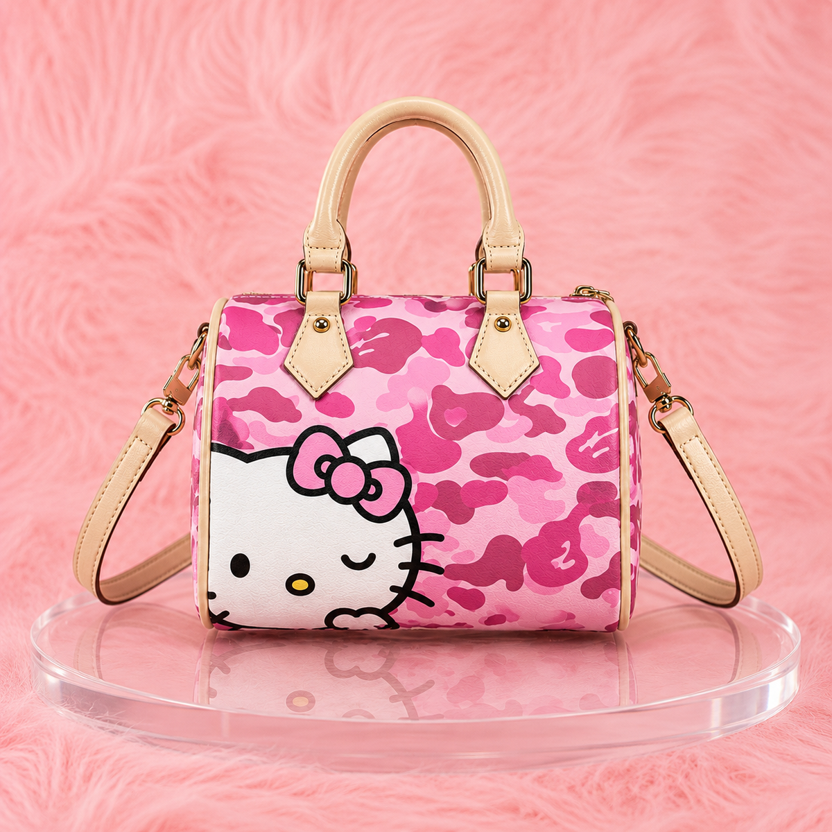 Camo Kitty Pillow Bag
