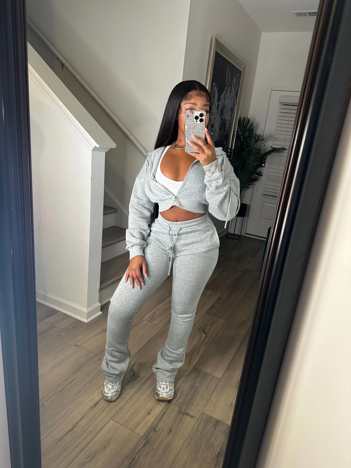 Extendo Stacked Jogger Set (Heather Gray)